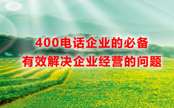 400电话企业的必备，有效解决企业经营的问题