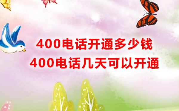 400电话多少钱